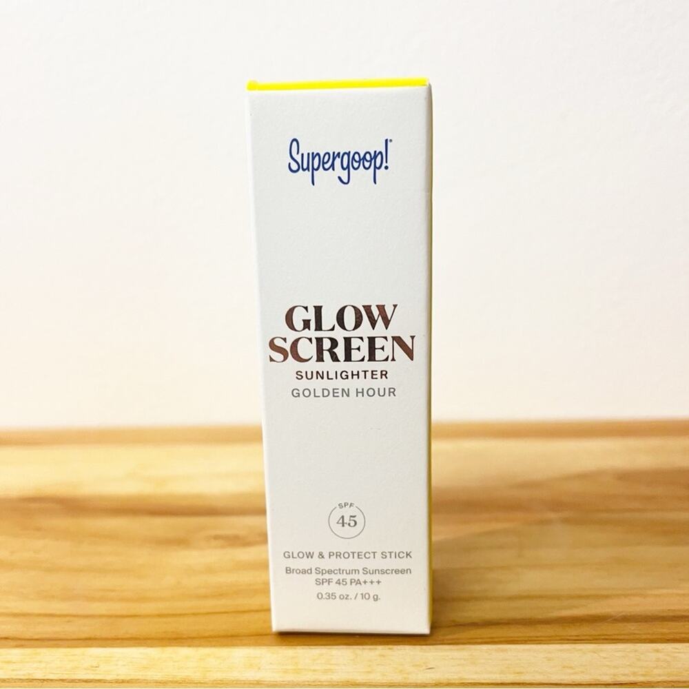 NIB SUPERGOOP! Glow Screen Sunlighter in Golden Hour